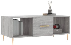 Mesa de centro 102x50x40cm derivados de madeira cinzento sonoma