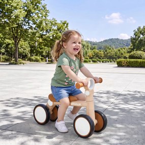 Bicicleta de Equilíbrio Dobrável para Bebé, 57 x 28,5 x 40 cm, Assento e Guiador Ajustáveis, Cor-de-rosa