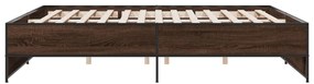 Estrutura de cama 200x200cm derivados madeira/metal