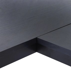 Mesa de escritorio Área de trabalho do PC Escritório mesa de canto do formulário L 168x120x75cm Armação de aço