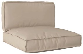 vidaXL Conjunto de Almofadas para Palete 2 pcs Cinzento-acastanhado