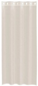 Cortinas de voile com ilhós 2 pcs creme 140x245 cm