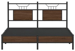 Estrutura cama s/ colchão derivados madeira carvalho castanho