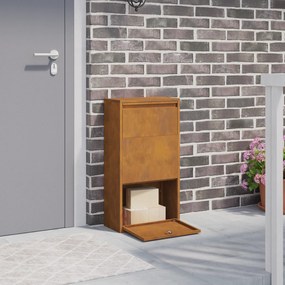 vidaXL Caixa de Entrega de Pacotes 44x22x82 cm Aço Envelhecido