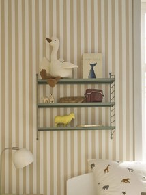 Prateleira de parede em arame metálico  verde