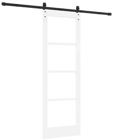 Porta Deslizante vidaXL com Conjunto de Ferragens 'ORKDAL'Branco 73.5x