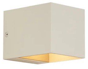 Candeeiro de Parede Moderno Bege G9 Quadrado - Transfer