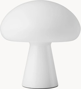 Candeeiro de mesa portátil LED regulável em vidro artesanal Obello