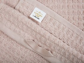 Conjunto de 4 toalhas rosa de algodão ATAI Beliani