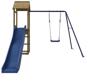 Conjunto de brincar para exterior madeira de pinho impregnada