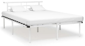 324830 vidaXL Estrutura de cama em metal 140x200 cm branco