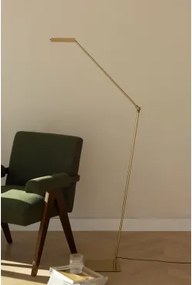 Candeeiro De Pé Led Em Metal Valtyn Dourado - Sklum