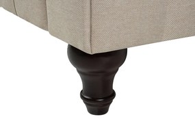Sofá de 3 lugares em tecido creme CHESTERFIELD BIG Beliani