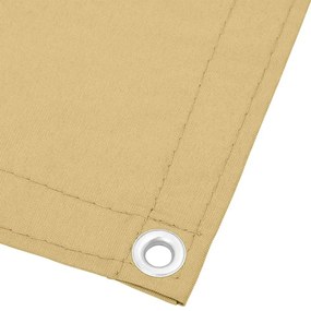 Tela de varanda 120x600 cm 100% poliéster oxford cor areia