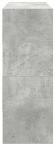 Sapateiras 2 pcs empilháveis 89,5x30x40 cm cinzento cimento