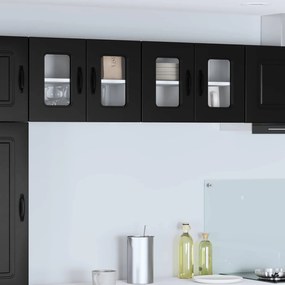vidaXL Armário de Cozinha Kalmar Preto 60 x 31 x 40 cm