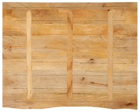 Tampo de mesa c/ borda viva 90x80x2,5 cm mangueira maciça