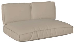 Conjunto de Almofadas para Palete 3 pcs Cinzento-acastanhado