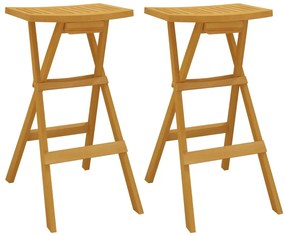 3 pcs conjunto de bar dobrável madeira de teca maciça