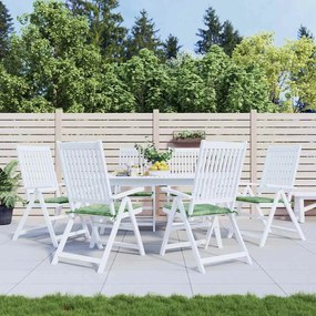 vidaXL Almofadões p/ cadeira 6pcs 40x40x4cm tecido padrão folhas