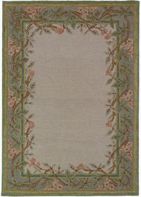 Tapete de lã tufado à mão com relevo Verona Floral