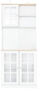 Armário de Cozinha Alto Adoro - Vidro Temperado - Design Clássico
