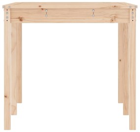Mesa de jardim 159,5x82,5x76 cm madeira de pinho maciça