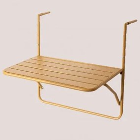 Mesa De Jardim Retangular Suspensa E Dobrável (70x45,5 Cm) Janti Mostaza - Sklum