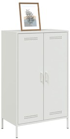 Aparador alto 68x39x113 cm aço branco
