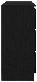 Aparador 100x35x76 cm derivados de madeira carvalho preto