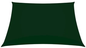 Para-sol estilo vela tecido oxford quadrado 4x4 m verde-escuro