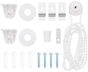 vidaXL 18 peças de acessórios para estores de 18 mm