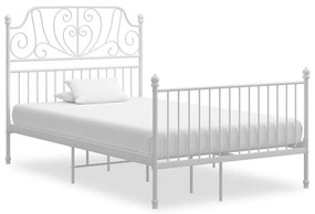 Estrutura de cama 120x200 cm metal branco