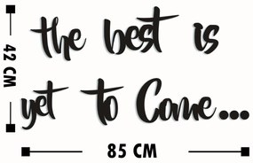 Acessório Decorativo de Parede The Best is Yet To Come – Preto – Espes
