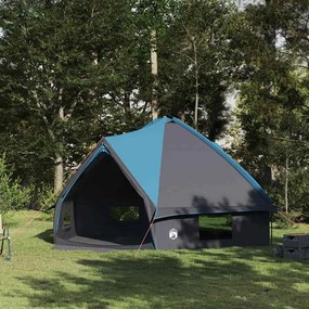 vidaXL Tenda Teepee com telhado Azul e Cinza 490 x 410 x 210 cm