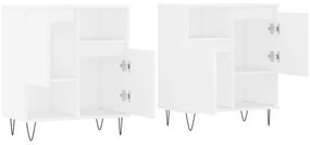 Aparadores 2 pcs derivados de madeira branco