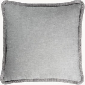 Almofada de linho artesanal com franjas Happy Pillow