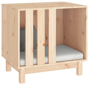 Casota para cães 60x45x57 cm madeira de pinho maciça