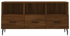 Móvel de TV 102x36x50 cm derivados de madeira carvalho castanho