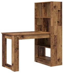Mesa com prateleira com armazenamento Madeira Antiga 122 x 67 x 145 cm