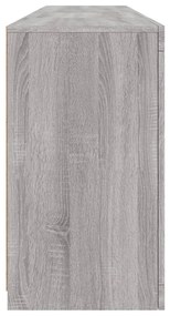 Aparador com luzes LED 164x37x67 cm cinzento sonoma