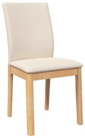 Cadeiras de jantar com almofadões 2 pcs madeira maciça