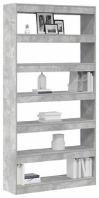 Estante vidaXL Cinza Madeira engenheirada 100 x 30 x 198 cm Estante