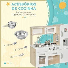 HOMCOM conjunto de brinquedo de cozinha para crianças acima de 3 anos