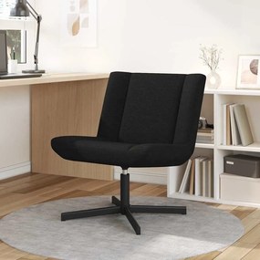 vidaXL Cadeira giratória Preto 63 x 75 x 76 cm tecido