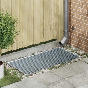 vidaXL Grelha Prateado 100 x 50 x 2 cm Aço Galvanizado a Quente
