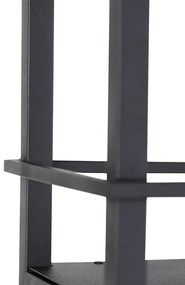 Candeeiro de suspensão industrial preto com malha 4 luzes - Cage Rack Industrial