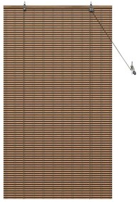 Persiana de Janela com cortinas Manual Castanho 90 x 160 cm Bambu