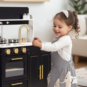 Cozinha Brincar de Madeira 80 x 57,6 x 49,5 cm Obsidian