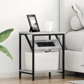 vidaXL Armários de Canto 2 pcs Sonoma cinzento 38 x 30 x 48 cm